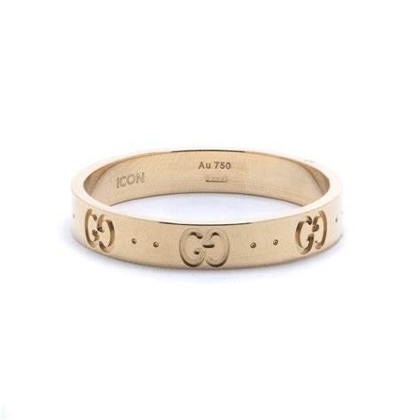 gucci icon thin band with stud in yellow gold|Gucci Icon Yellow Gold Thin Band .